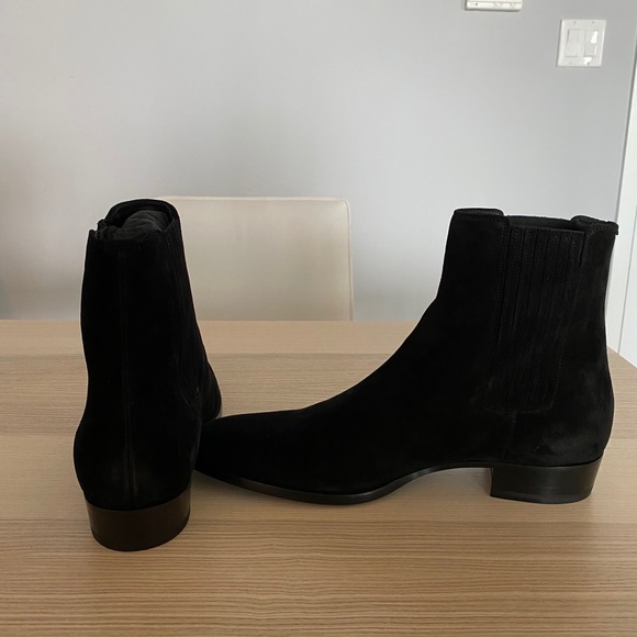 COPY - Saint Laurent Wyatt Chelsea Boots Black - New - Picture 10 of 10